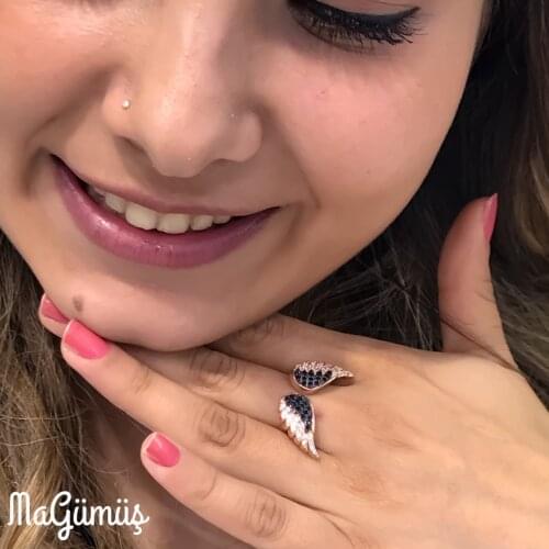 New Angel Wings Design Silver Ring