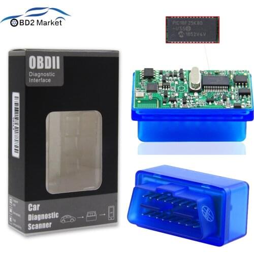 Obd 2 ELM 327 V1.5 PIC18F25K80 elm327 Bluetooth OBD obd2 Scanner Super MINI ELM327 automotive scanner OBD2 Diagnostic tools