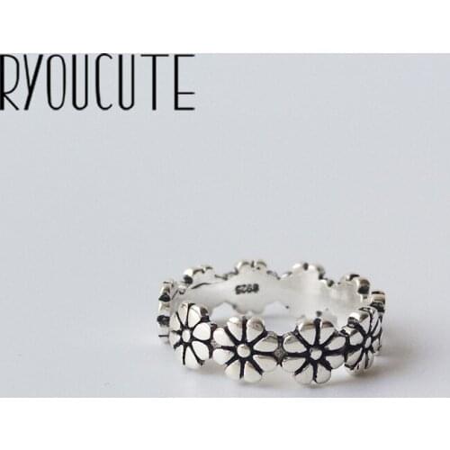 Charming Boho Flower Rings For Women Vintage Finger Ring 2020 Knuckle Female Fashion Jewelry Wedding Gifts