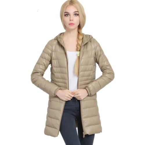 Coat Women New Slim Winter Warm Thick Jacket Outerwear Slim Hooded Long Down Parka Warm Coats Oversized Pocket