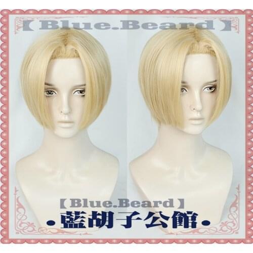 Anime Tokyo Revengers Manjiro Sano Mikey Cosplay Wig Golden Short Synthetic Hair Role Play Halloween Carnival Party