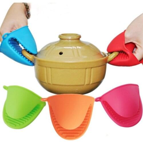 Anti-scalding Silicone Gloves Clips Tray Clips Oven Gloves, Microwave Oven Insulation Gloves Anti-scalding Bowl Clips Non-slip