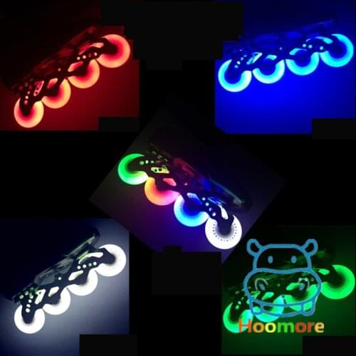Super Worth! LED Flash Wheel for SEBA FR FRM Roller Skates Patines Rudas Tyre white red green blue pink colorful light 4 pcs/lot