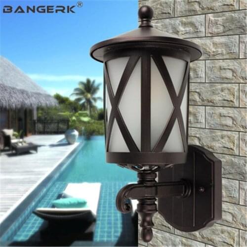 Retro Outdoor LED Wall Lamps IP65 Waterproof Porch Lights Wall Sconce Garden Balcony Aisle Home Lamp Decor Aluminum Lighting