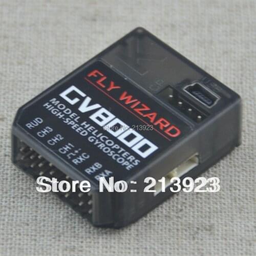 High-Speed Mini GV8000 3 Axis Gyro Flybarless System For ALIGN T-REX etc. 450 550 600 700 RC Helicopter