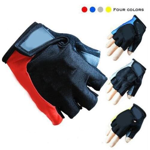 1Pair Gel Half Finger Cycling Gloves Anti-Slip Anti-sweat Bicycle Left-Right Hand Gloves Anti Shock MTB Road Bike Sports Gloves