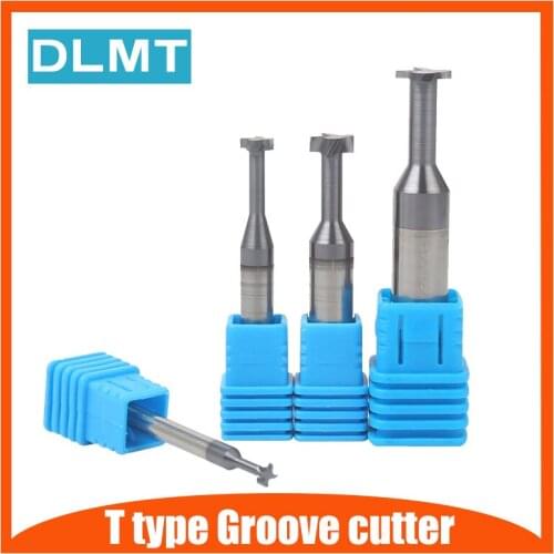 1PCS D10 D12 Tungsten steel T-knife T type Groove cutter HRC55 Solid carbide Milling Cutters for CNC Machine