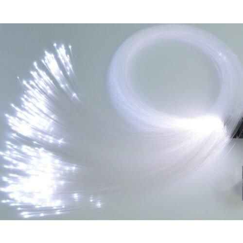 100pcs 0.75mm(Dia.) 4M(L) PMMA Plastic optical Fiber Cable kit End Glow LED Lighting light Engine driver DIY Star Ceiling decor