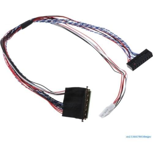 40Pin Single 6 Bit LVDS Cable Line Cord for7/8/10.1/11.6/12.5/13.3/14/15.6" LCD/LED Panel Display Screen Accessories