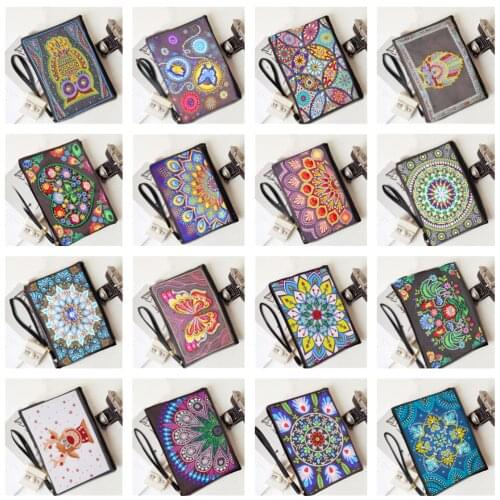 DIY Diamond Painting Wallet Handbag Women Storage Bag Special Shaped Flowers Diamond Embroidery Cross Stitch Wallet Crafts Gift