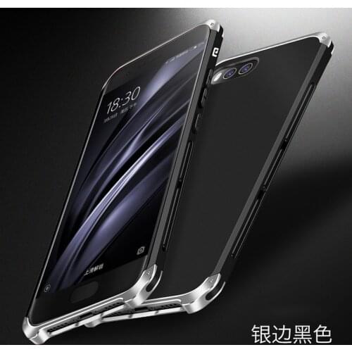 For Xiaomi Mi 6 Case Metal Frame 3 in 1 Hybrid PC Hard Cover For Xiaomi Mi6 Aluminum Alloy Mobile Bumper Case
