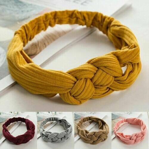 Citgeett Kid Girl Headband Twist Hairband Bow Knot Cross Tie Headwrap Hairband Hoop