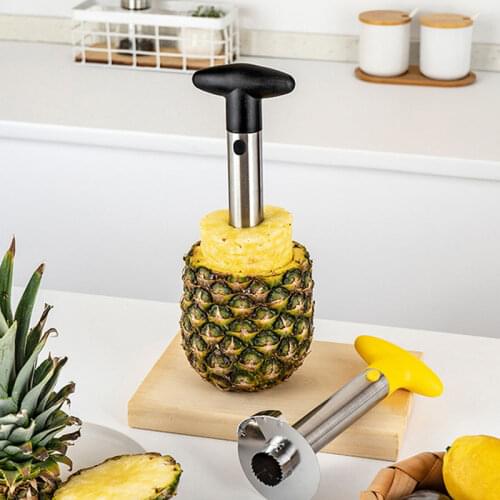 New 1Pc Fruit Pineapple Corer Slicers Peeler Parer Cutter Kitchen Cutter Peeler Easy to Use Tool Stainless Steel or Plastic
