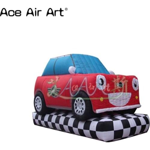 Cool inflatable customized digital print little car,inflatable Go-kart replica model for event show