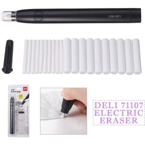 New Arrival Electric Pencil Eraser Kit Professional Drawing Pencils Erasers Set with 20pcs Rubber Refills