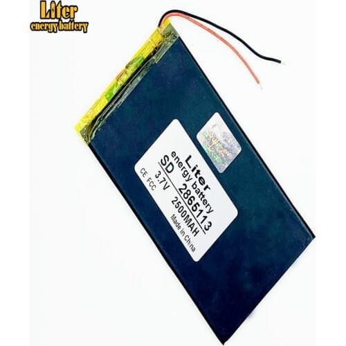 Liter energy battery Good Qulity 3.7V,2500mAH 2865113 Polymer lithium ion / Li-ion battery for tablet pc BANK,GPS,mp3,mp4