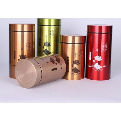 Stainless Steel Canisters Portable Mass Storage Tank Seal Tie Guan Yin Tea Jar