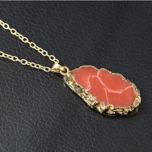 RONGQING 12pcs/lot 2018 new resin water drop pendant nacklaces gold Silver necklace for women girl Jewelry