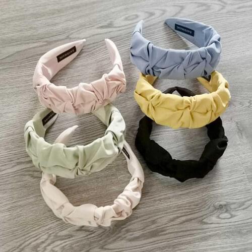 Fashion Women Girls PU Braided Hairbands 1cm Thin Twist Headbands Hair Accessories Handmade Leather Headwrap Simple Hair Holders