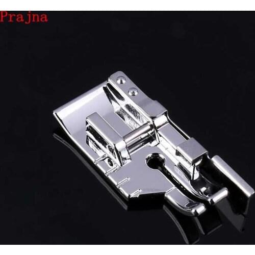 Prajna 1PCS 1/4 With Flap Quilting Presser Foot For Household Sewing Machine Creative Sewing Machine Flap Accessories Foot DIY