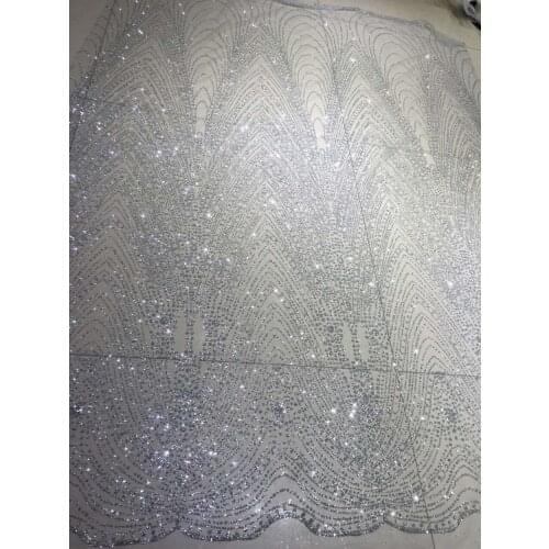 Glued glitter powder mesh tulle lace for party / evening / wedding Z-han9545