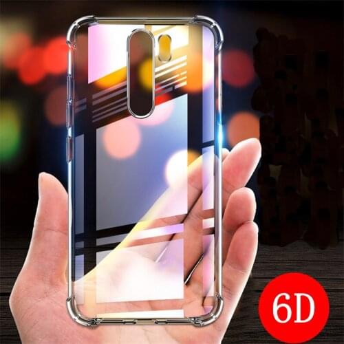 6D Anti-Knock TPU Case for Xiaomi Redmi Note 9 Pro Max 9S 8 8T 7 6 5 Redmi K30 K20 Pro 9 9A 9C 8 8A 7 7A GO Y3 Clear Cover