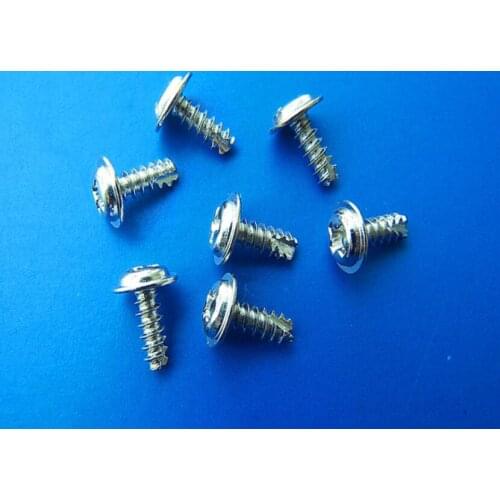 PWT M3 *6 8 10 12mm silver Round head with gasket cross phillips Cut tail self-tapping screws