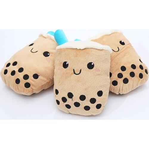 Dog dog plush toy Pet Molar Toy Milk-Tea Shape Design Bite Resistant Plush Interactive Bite Squeak Grinding interaction Toy new