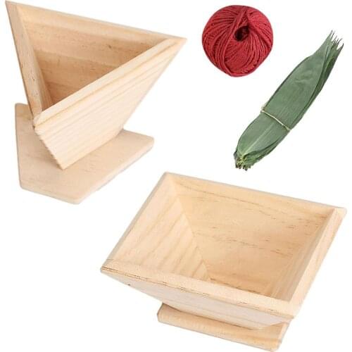 DIY Traditional Bao Zongzi Rice-pudding Baking Molds Multi-Shape Dumpling Mould Home Festival Wood Handmade Mould Cooking Mold