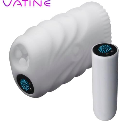 Penis Exerciser Vibrator Delay Lasting Stamina Trainer Penis Stimulate Massager Vibrating Male Masturbator Sex Toys for Men