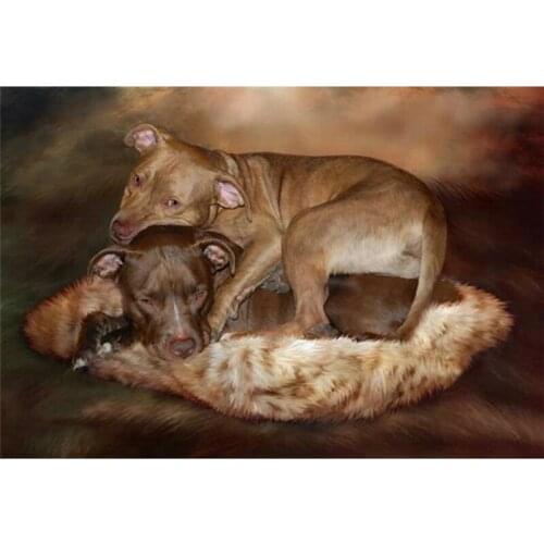 Home decoration Lovely dog picture Diamond embroidery Diy diamond square drill rhinestone pasted Crafts Needlework Gift A6523R