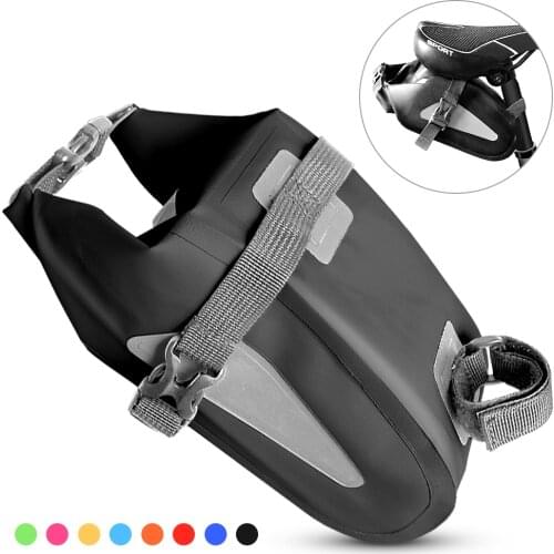 Waterproof Bicycle Bag Reflective Cycling Rear Seat Post Bag Large Capacity Tail Rear Bag MTB Road Bike Bag Bicycle Storage Bag