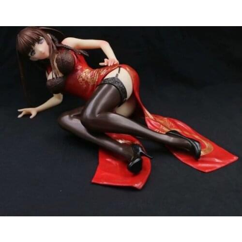 25cm Japanese sexy anwime figure sexy cheongsam action figrue collectible model toys for boys