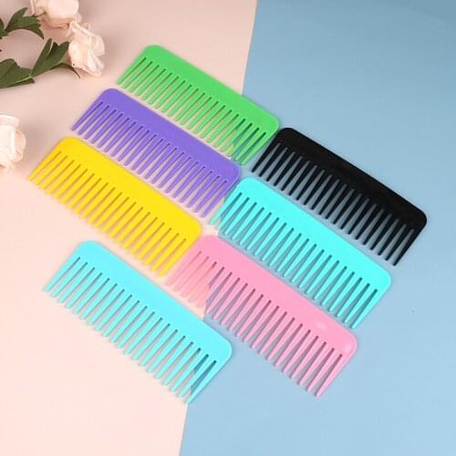 1Pc Salon Comb Hairdressing Shower Plastic Wide Tooth Detangler Hair Brush Combs Massage For Hair Styling Tool Shower Comb