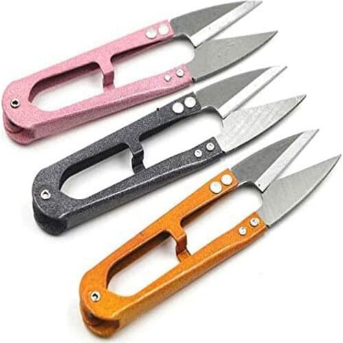 1 Pcs U-Shaped 4.1inch Sewing DIY Embroidery Scissors Thread Small Snips Trimming Nipper