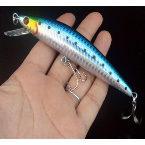 13CM/35G Fishing Wobblers Crankbait Minnows Pesca Isca Sinking Bait Minnow Fishing Lure Laser Hard SwimBait 3D Eyes