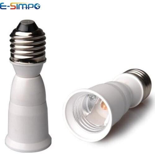 1pc E26/E27 to E26/E27 Screw Light Socket Adapter Extender Ceiling Downlight LED Lamp Bulb Base Holder Extension Converter CE