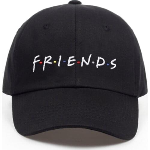 2018 new arrival FRIENDS letter embroidery baseball cap women snapback hat adjustable men fashion Dad hats wholesale
