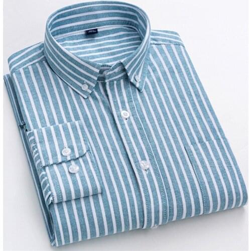 2021 new arrival spring high quality stirped casual shirts men,mens striped shirts, cotton shirts men plus-size S-4XL