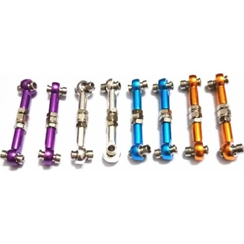 2pcs HSP 102017 122017 Aluminum Alloy Metal Front / Rear Linkages Servos Link 02012 (10391) 1/10 Upgrade Parts For 94122 94123