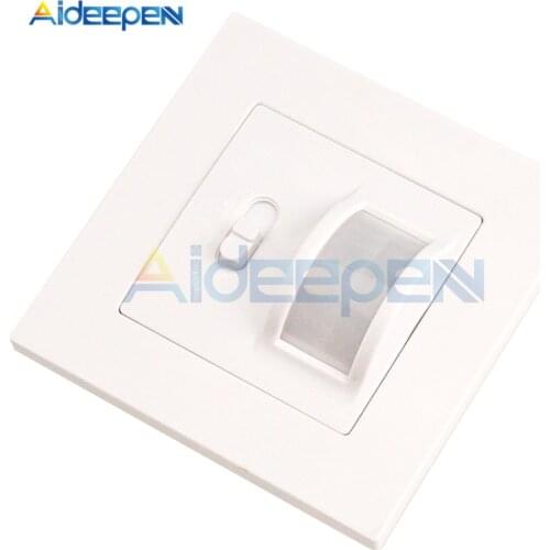 AC 110V-220V LED PIR Infrared Detector IR Infrared Motion Sensor Switch ON/Off Wall Switch Adjustable Time Delay Switch for Home