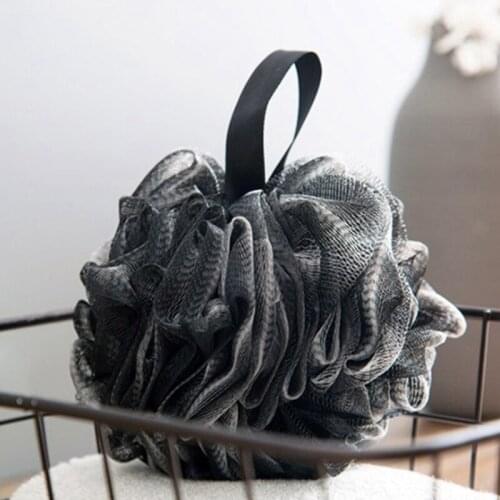 Bamboo Charcoal Bath Bubble Balls Bath Flower Spa Bath Loofah Sponge Shower Pouf Body Scrubber Ball Mesh Pouf Bath Sponge
