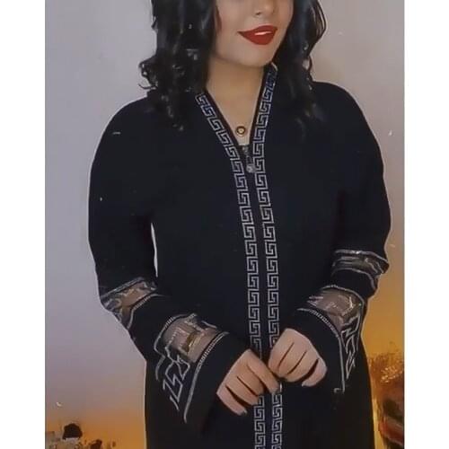 Black Abaya Dubai Turkey Muslim Hijab Dress 2021 Caftan Marocain Arabe Islamic Clothing Kimono Femme Musulmane Djellaba