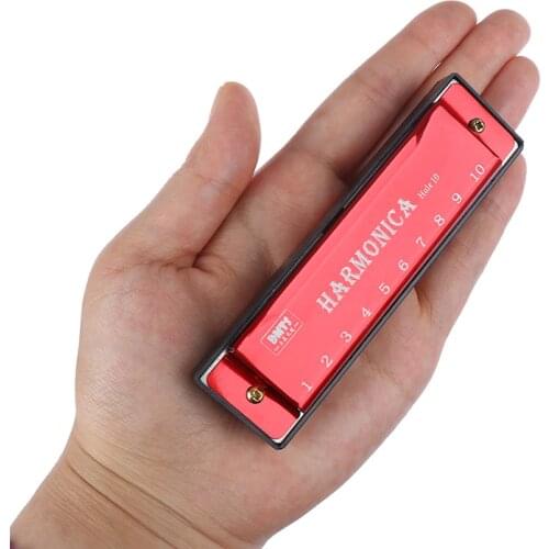 IRIN 10 Hole Harmonica Mouth Organ Puzzle Titanium Musical Instrument Beginner Teaching Playing Gift Copper Core Resin Harmonica