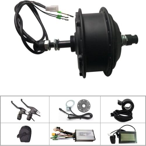 Ebike Conversion Kit 36V 350W Electric Bicycle Kit front Rear Hub Brushless gear motor Bluetooth