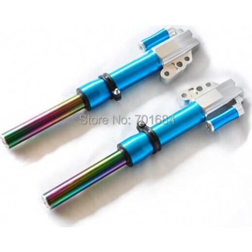 HOT One Pair Universal Motorcycle Air Gas Shock Absorber Suspension 430mm Blue 2 Pcs[JW371]