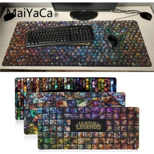 Maiyaca Top Quality League of legend Champions Office Mice Game Soft Mouse Pad Laptop PC Computer Mat Large Mat gaming pad mouse