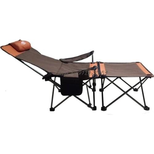 Outdoor Folding Reclining Chair Ultra Portable Fishing Leisure Nap Bed Beach Chair Camping Travel Fishing Stool