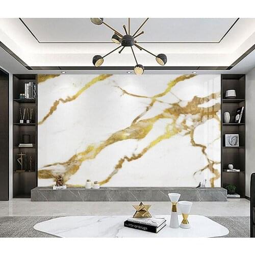 Custom 3D Mural Wallpaper Modern Abstract Art Golden marble Wall Papers Living Room TV Sofa Bedroom Background wall 3d wallpaper