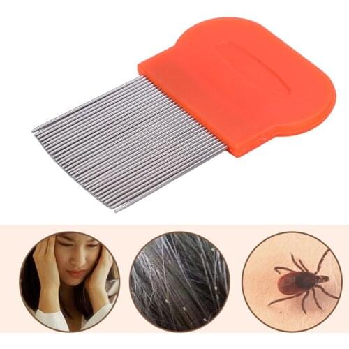 Stainless Steel Long Teeth Hair Lice Comb Density Teeth Flea Nit Dust Free Removal Hair Brush Comb Hair Care Tools
